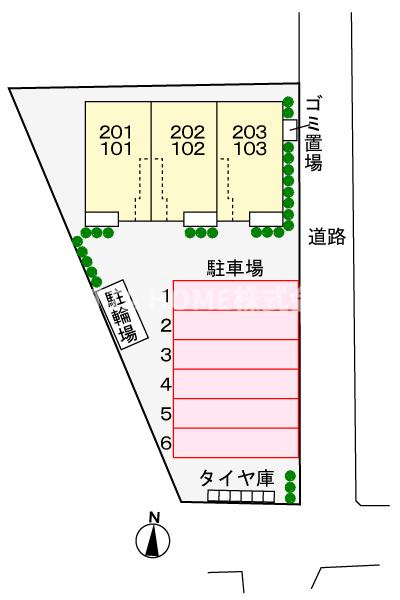 ラフォレスタの区画図