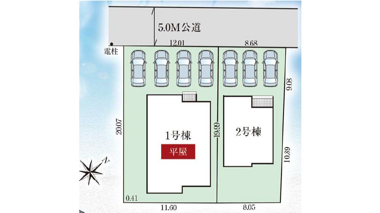 拾六間2号棟　区画図