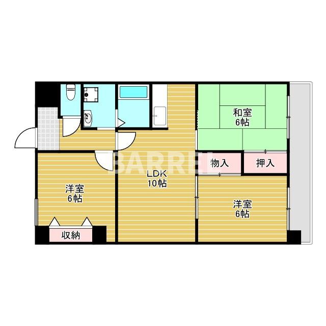アビタシオン西緑丘の間取り