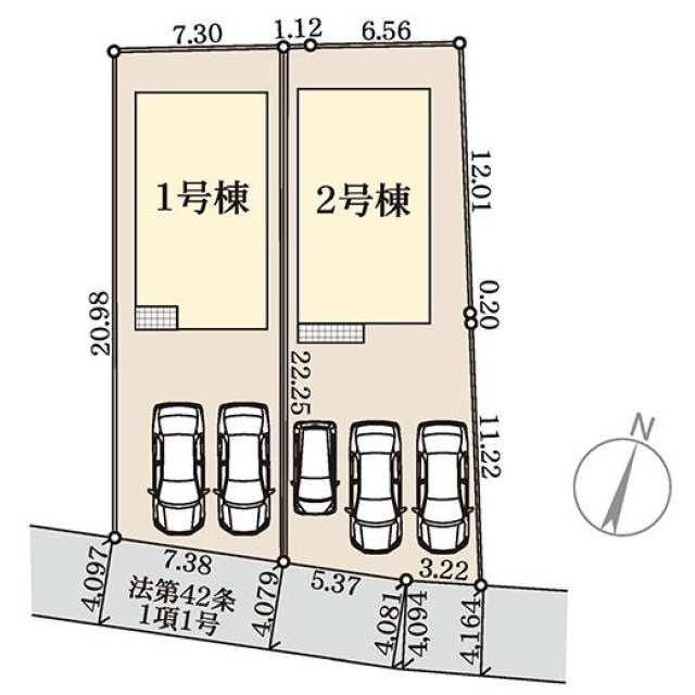 合志市須屋第十五の区画図