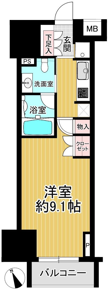 クレヴィア池袋Westの間取り
