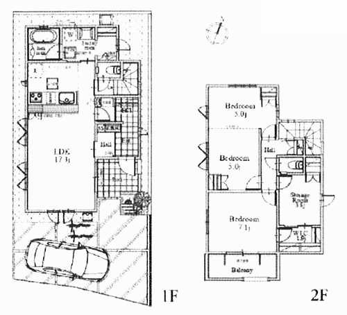 茅ケ崎市柳島海岸　新築戸建全19区画の間取り