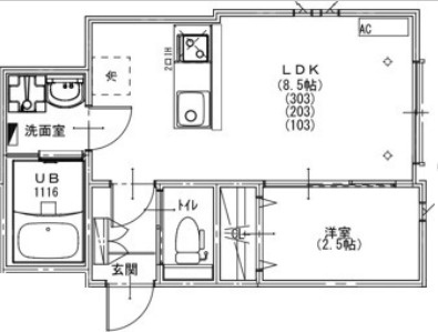 KEIAI RESIDENCE 北習志野Ⅴの間取り