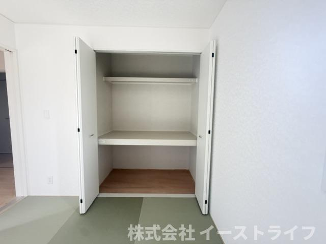 【新築戸建】　いわき市内郷高坂町第11の収納|７号棟写真　和室には押入れが付いてるので、便利です！