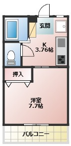 モデルノアヴニールの間取り