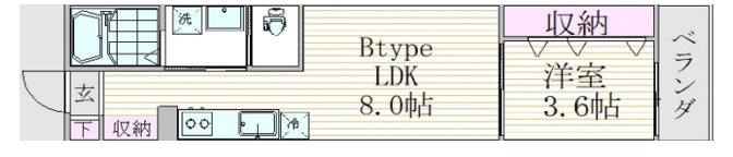 フォーサイト千葉寺の間取り