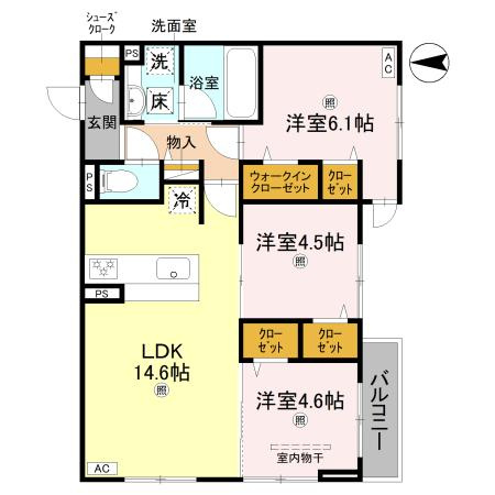 【間取り】 | フォレストガーデン北花田