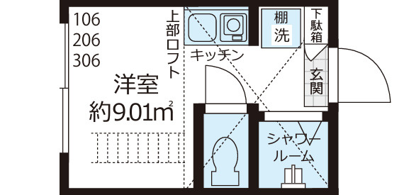 QUQURI IKEBUKUROの間取り
