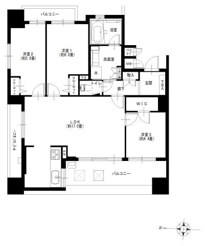 レピア戸田公園の間取り|レピア戸田公園：西向き角部屋！全居室収納・窓が付いた３ＬＤＫリノベーション物件はフラット３５利用可能です！令和８年４月下旬完成予定！