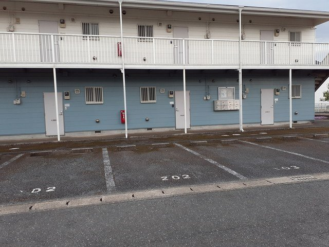 駐車場に車を止められます