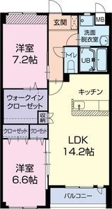 ラペーシュ　　刈谷市近郊の賃貸ならクラスホーム刈谷店の間取り