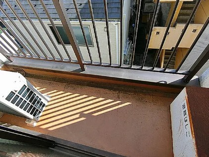 福生市南田園３丁目の賃貸マンションのバルコニー