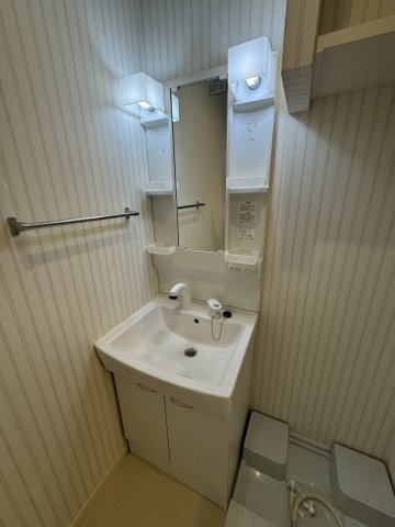 独立洗面台、朝の身支度には欠かせません