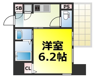 【間取り】 | エスリード南堀江グランツ 仲介手数料無料