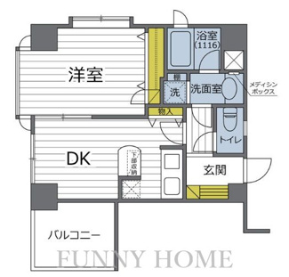 【間取り】 | ベルザ南麻布