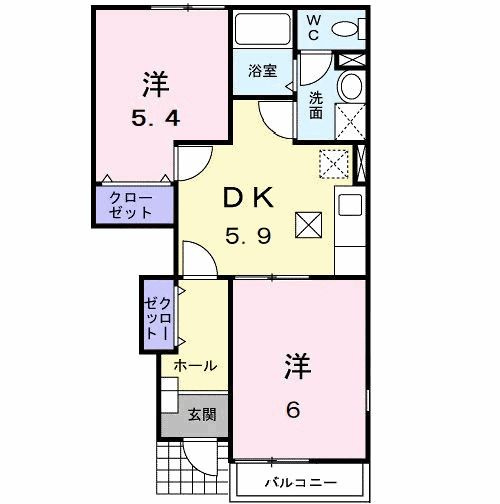 【間取り】 | フルール3(フルールスリー)
