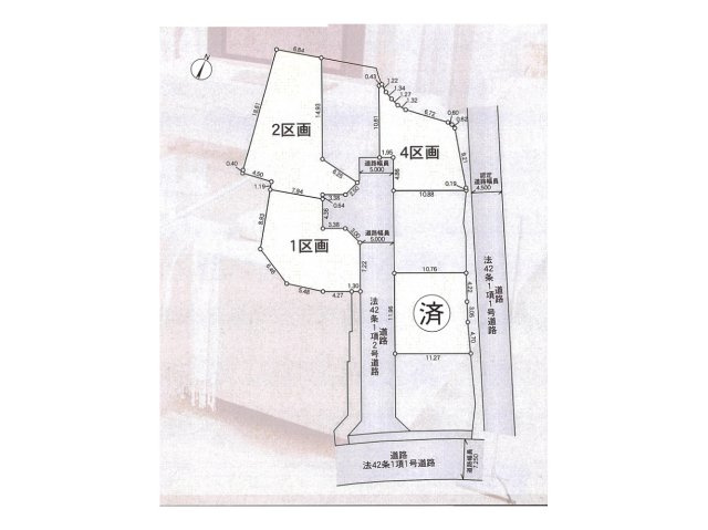 【区画図】 | 長房町売地 | 同じ分譲地でも、区画ごとに日当たりや道路との関係、高低差は異なります。現地で見比べると違いがよく分かります。ただいまの販売状況とあわせてご案内します。※図面と現況が異なる場合は現況優先。