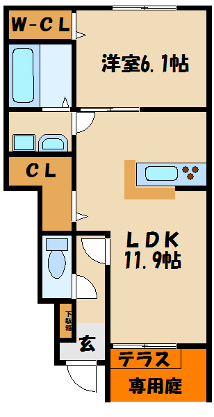 リュクス西明石Ⅱの間取り