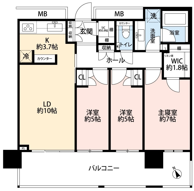 江東区豊洲６丁目の賃貸マンション