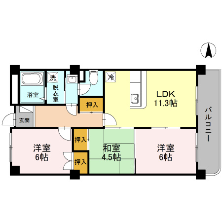 【間取り】 | グランディール東山