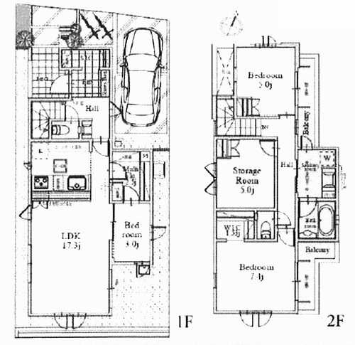 茅ケ崎市柳島海岸　新築戸建全19区画の間取り