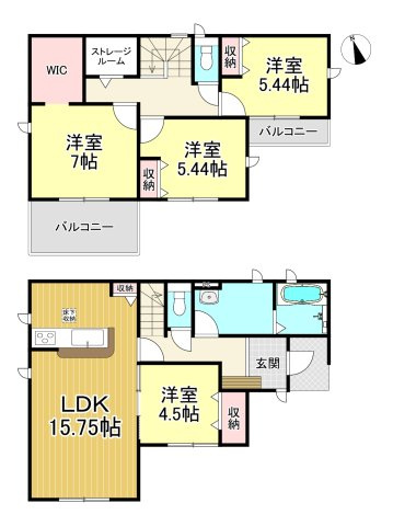 知多市にしの台1丁目　全5棟　5号棟