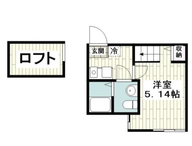 大和市福田６丁目の一棟アパートの間取り