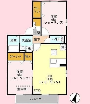 アドラーブル　Ⅰの間取り