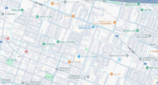 姫路市白浜町　　山陽電鉄「白浜の宮駅」徒歩17分の地図