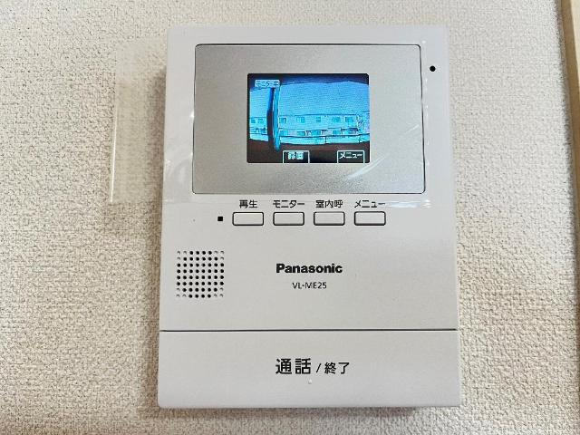 加古川市尾上町口里のアパートのセキュリティ|カメラ付インターホン