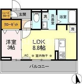 D-room岐南町八剣北の間取り