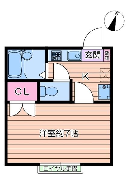 パルテール一之江Ⅰの間取り