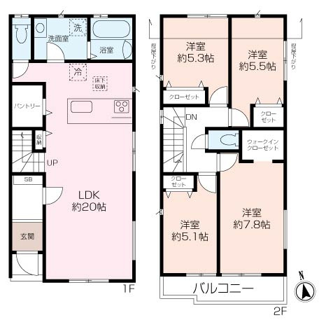 ハイランド1丁目新築戸建 全2棟の画像