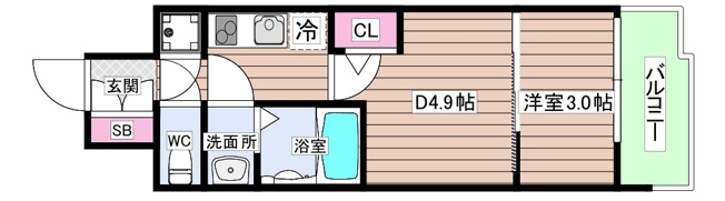 【間取り】 | セレニテ東梅田アリエ