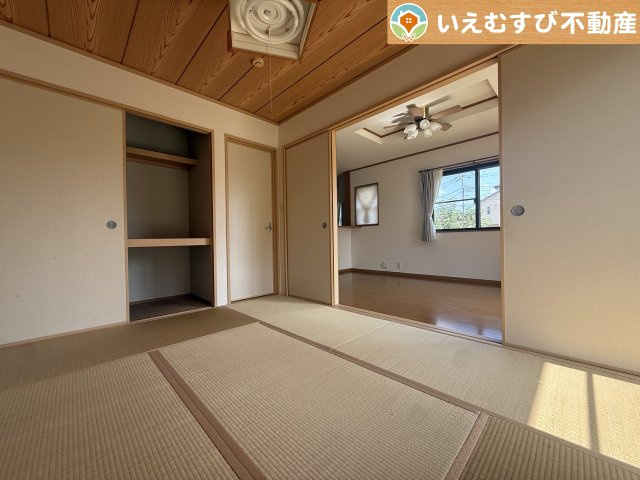 熊谷市上之　中古戸建の和室|すぐ横になれる和室は、みんながほっと一息つける空間
ちょっとした休憩や来客時、お子様のお世話にも大活躍しそうですね♪