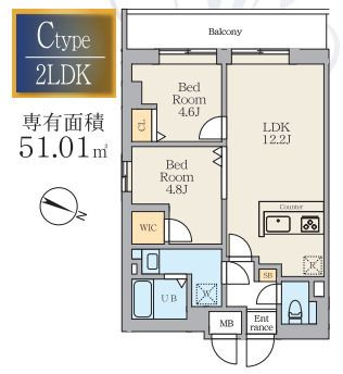 Ａｌｉｖｉｓ篠崎の間取り