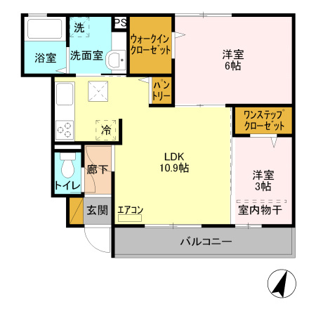ルミナス松本 の間取り