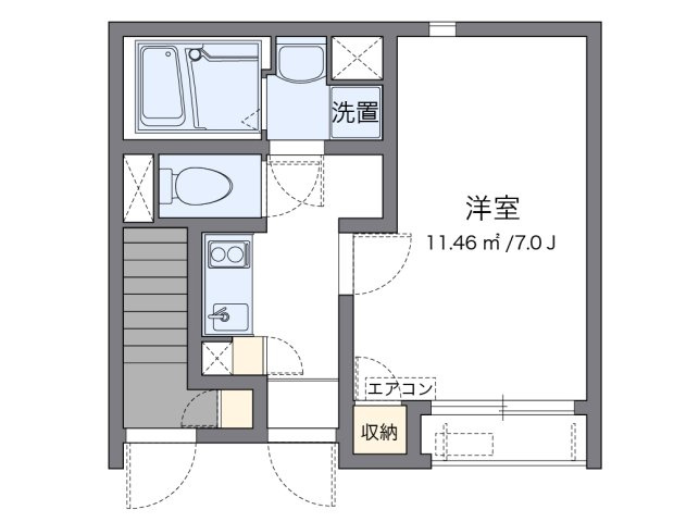 【間取り】 | クレイノアクアパレス | 代表的な間取のため実際の間取とは異なる場合があります
