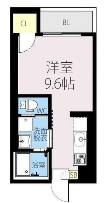 草加市谷塚町のアパートの間取り