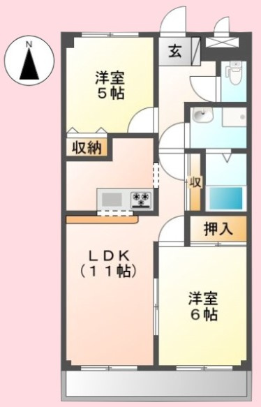 エクセレンス戸田公園の間取り