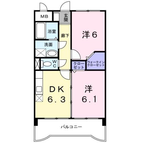 【間取り】 | ジュネスパラシオン豊原Ⅱ