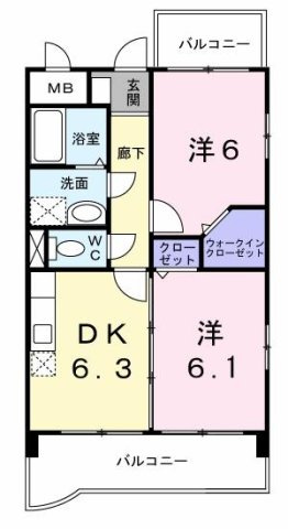 【間取り】 | ジュネスパラシオン豊原Ⅱ