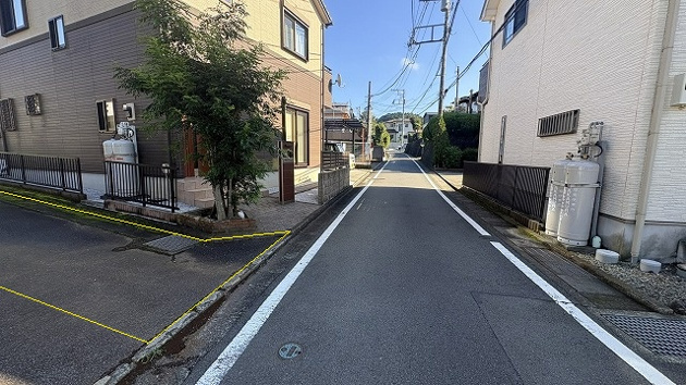 【前面道路含む現地写真】 | 伊東市川奈　売地