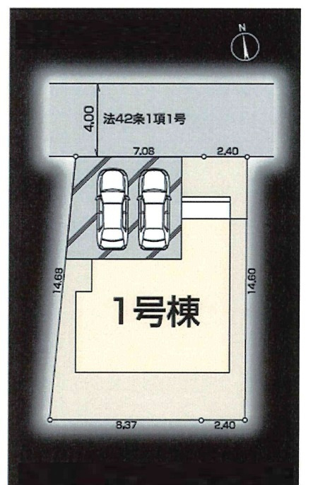飯能市前ケ貫・全1棟　新築一戸建　～LDK16.5帖～の区画図|整形地・土地面積148.20平米（約44.83坪）