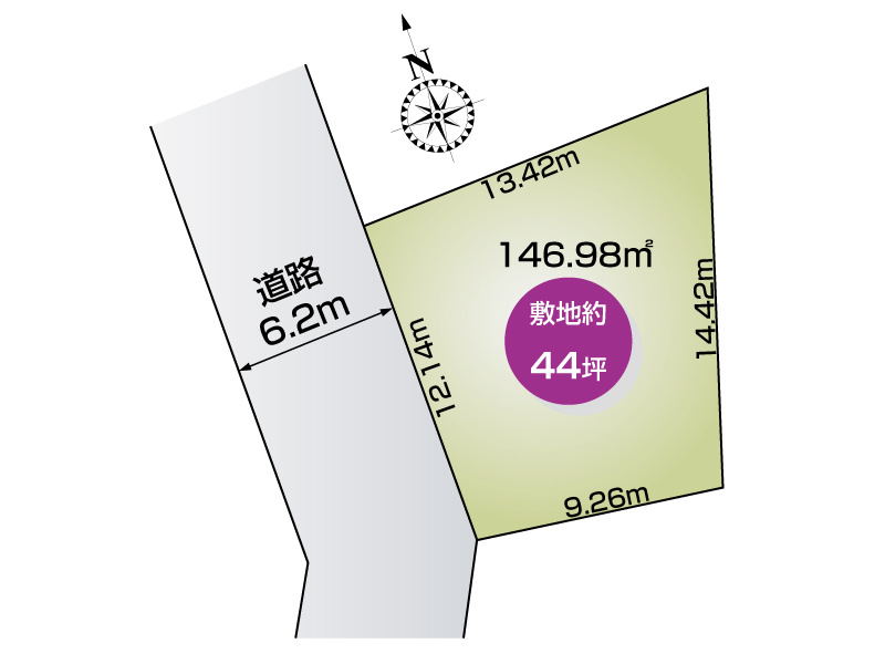 飯能市栄町2026.9現地撮影
146.98㎡（44.46坪）