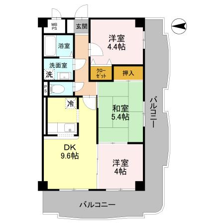 【間取り】 | ベルファーレ・ヤブウチ