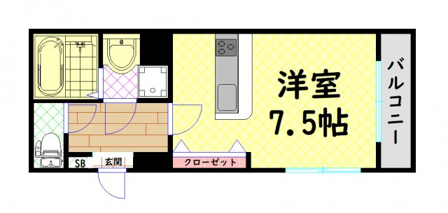 【間取り】 | グランパシフィック難波元町