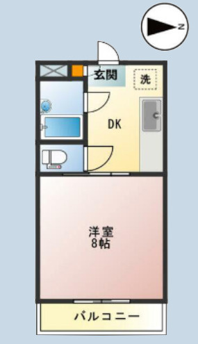 フラット白馬の間取り