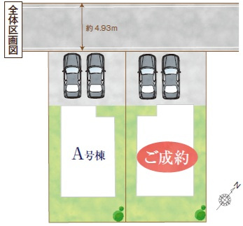 市川市中国分5丁目554番の区画図
