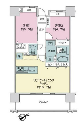 レーヴグランディ東浜Sea&Parkの間取り